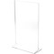 Plymor Clear Acrylic Sign Display / Literature Holder (Top-Load), 8.5" W x 14" H